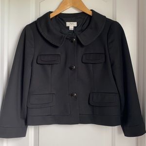 Ann Taylor Loft black cropped blazer, size 8